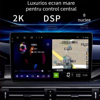 Unitate head Android pentru mașină cu Android 13, ecran IPS, 50W, alimentare 12V, brand Luu