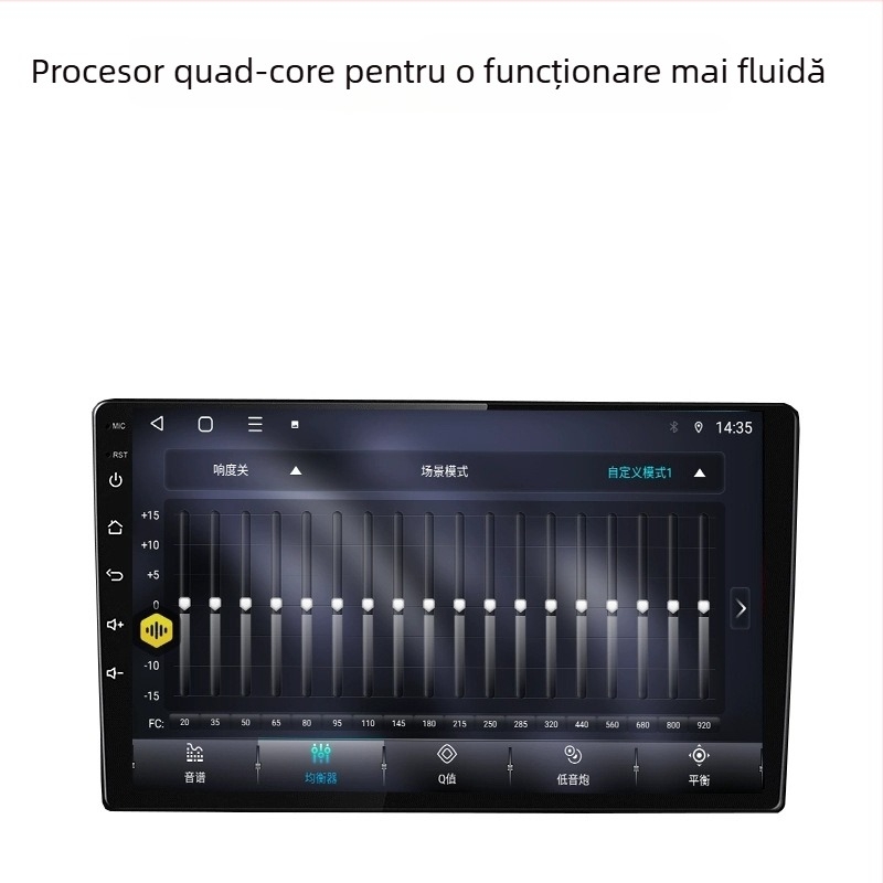 Unitate head Android pentru mașină cu Android 13, ecran IPS, 50W, alimentare 12V, brand Luu