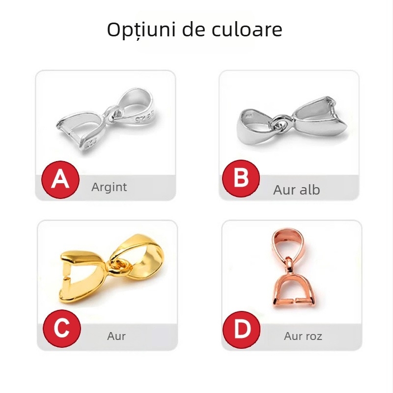 Clip din argint 925 (S925) cu pandant Jad, cataramă în formă de semințe de pepene, pandant Buddha, accesorii DIY bijuterii, placare cu aur 18K