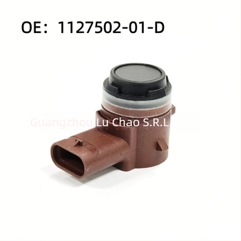 Senzor radar invers Tesla compatibil — 4 sonde, alimentare 12V, interval de detecție 1,5–1,8 m, alarmă sonoră, model 1127502-01-D/112750201D