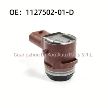 Senzor radar invers Tesla compatibil — 4 sonde, alimentare 12V, interval de detecție 1,5–1,8 m, alarmă sonoră, model 1127502-01-D/112750201D