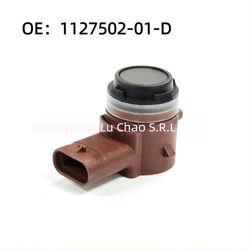 Senzor radar invers Tesla compatibil — 4 sonde, alimentare 12V, interval de detecție 1,5–1,8 m, alarmă sonoră, model 1127502-01-D/112750201D