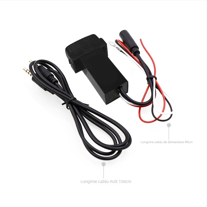 Receptor Bluetooth pentru Mitsubishi MP3 Player, Model MITSUBISHI-A, AUX, 12-24V, Bluetooth 4.0, Redare 24h