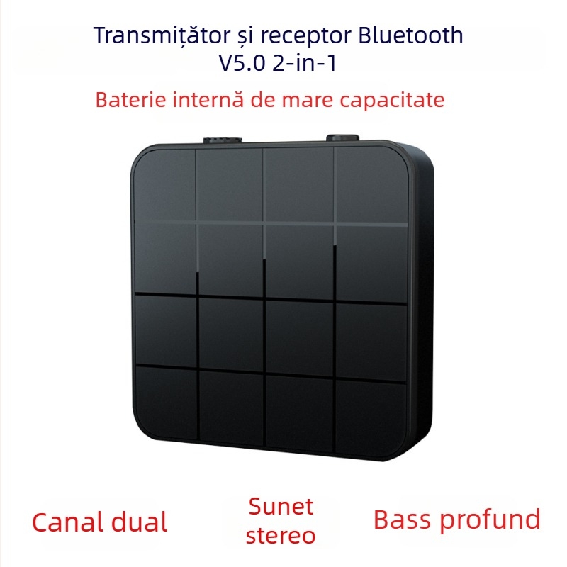 KN321 Bluetooth 5.0 Transmițător/ receptor de sunet AUX Plug-and-Play rază 10 m