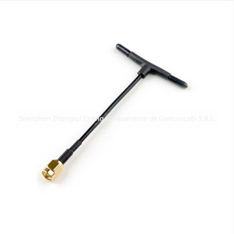 Antena de transmisie ExpressLRS 2.4 GHz, tip T omnidirecțional, model zrc-hfpv07, câștig 1.7, impedanță 50 Ω