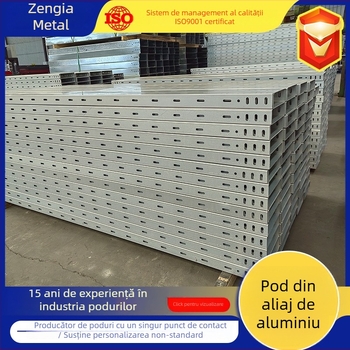 Șină pentru cabluri din aliaj de aluminiu, ignifugă, tip trough, personalizată, pentru distribuția energiei, la comandă