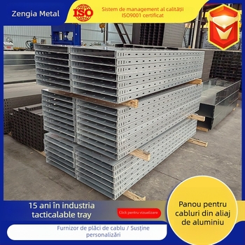 Șină pentru cabluri din aliaj de aluminiu, ignifugă, tip trough, personalizată, pentru distribuția energiei, la comandă