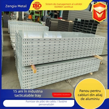 Șină pentru cabluri din aliaj de aluminiu, ignifugă, tip trough, personalizată, pentru distribuția energiei, la comandă