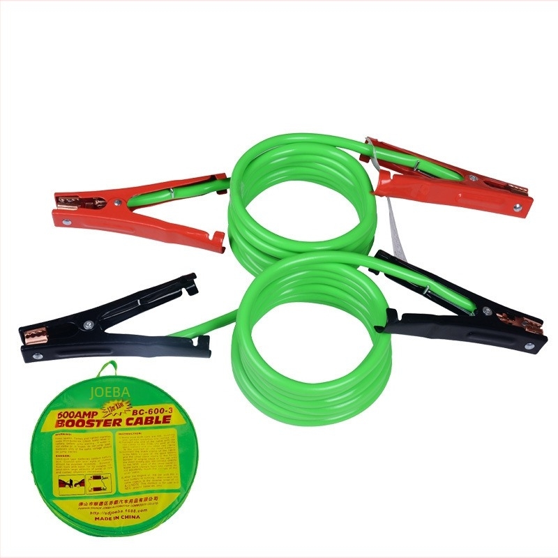 Cablă de pornire baterie camion | nucleu din aluminiu cu acoperire de cupru, material PVC antifrizo, cleme mărite | Model BC-600-3 | Brand Qiao Ba | pentru motoare de 3,6 L