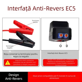Deli supercondensator inteligent pentru mașină — sursă de energie de urgență, material tip placă, cablu de încărcare cu curent înalt, anti-ignition, model DY36
