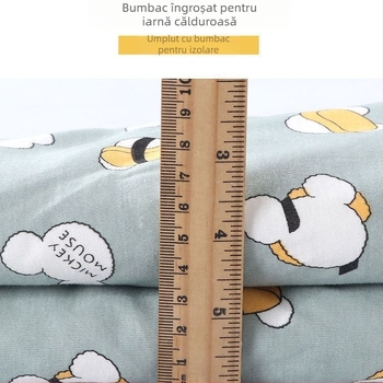 Sac de dormit pentru bebeluși, realizat manual din bumbac, de iarnă, gros, cu picioare separate