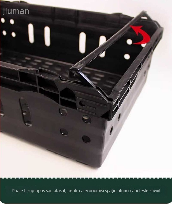 Cos de afișare legume și fructe, din plastic, stackable