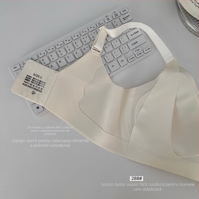 Sutien de alăptare cu închidere frontală, cupă dublă de susținere, anti-cădere, cupe modelate subțiri, postpartum