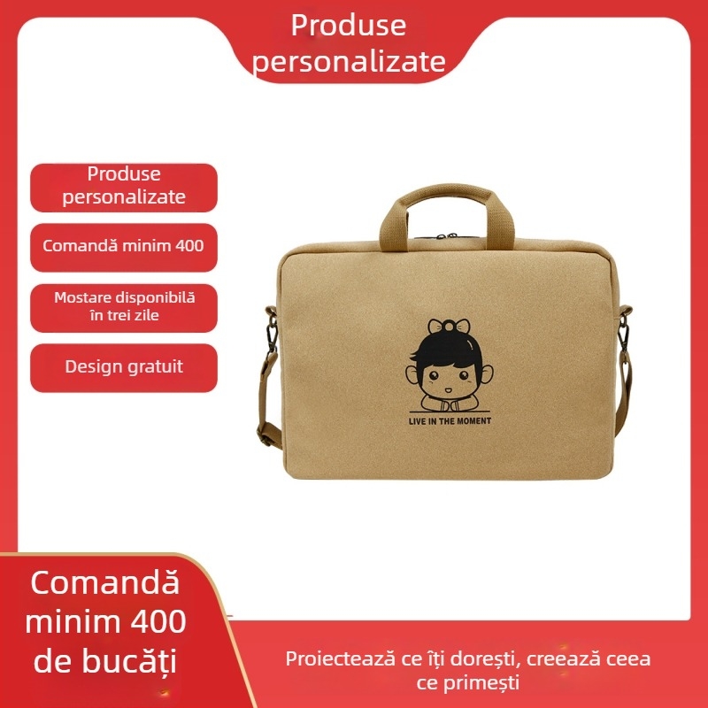 Geantă laptop din dop de cork cu mâner detașabil, deschidere cu capac, rezistentă la uzură și anti-sismică, reduce încărcătura, lansare toamnă 2025