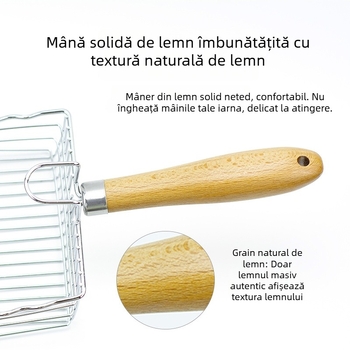 Lingură metalică pentru nisipul pisicilor; compatibilă cu bentonit, nisip de tofu și nisip amestecat; Nu este importată; fără etichetă privată