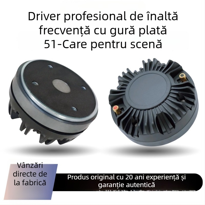 Driver de tweetere cu horn cu gură plată, Aooboe, diafragmă din titan pur, circuit magnetic extern, pentru difuzoare