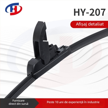 Ștergător fără ramă, bandă dublă de cauciuc (180° ștergere, 24V, material clasă A, X6)