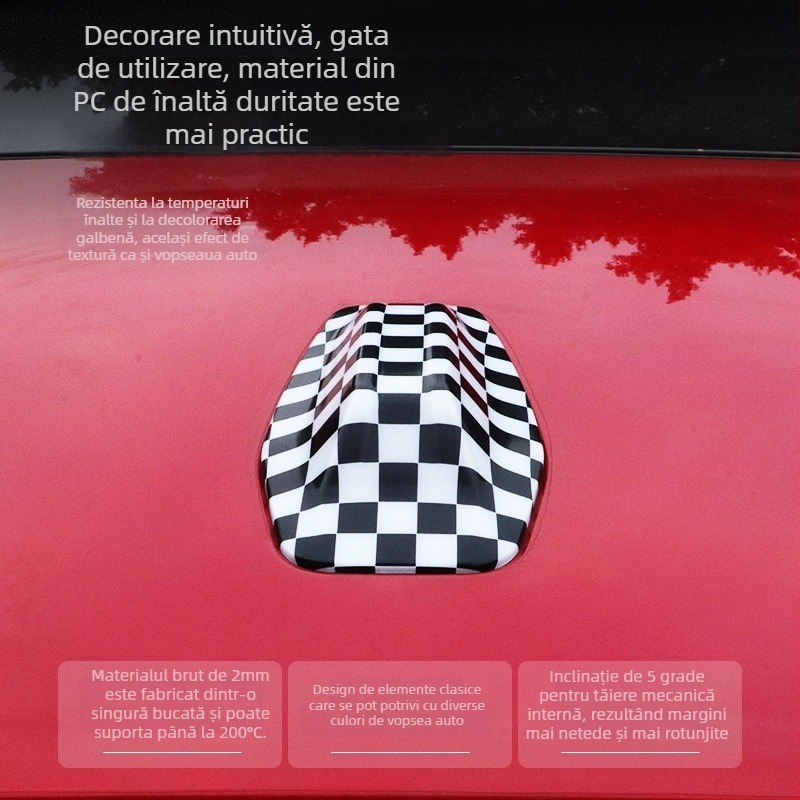 Carlway capac de antenă auto pentru BMW Mini U25, decorativ, montaj cu bandă adezivă, personalizare disponibilă