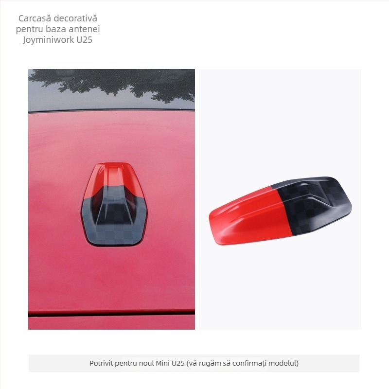 Carlway capac de antenă auto pentru BMW Mini U25, decorativ, montaj cu bandă adezivă, personalizare disponibilă