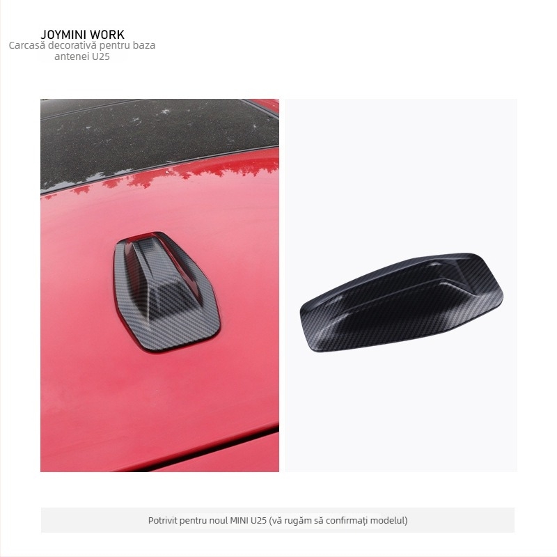 Carlway capac de antenă auto pentru BMW Mini U25, decorativ, montaj cu bandă adezivă, personalizare disponibilă