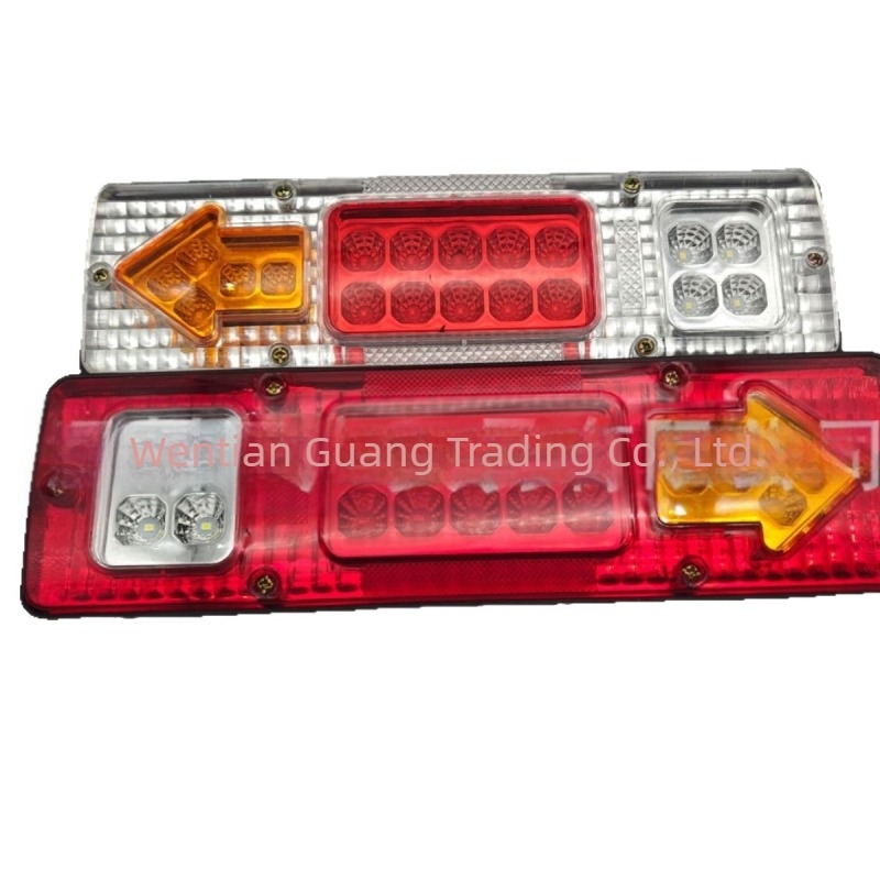 DY-106 ABS Lumină laterală pentru lățime, 4 LED, semnal de frână și semnalizare, 10-30V, pentru camioane, autovehicule grele și autobuze