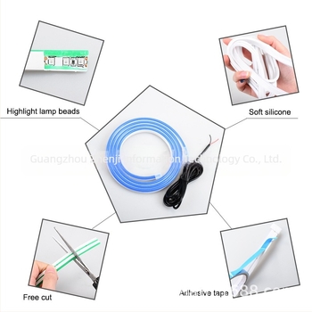 Bandă LED pentru capotă – iluminare de zi flexibilă, universală, 12V, 3W, LED, durată peste 5000 ore