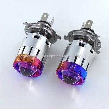 Bec LED pentru farul de motocicletă, cu lentilă fisheye, conectare directă, 18W, 10–30V, IP68, model H4/BA20D