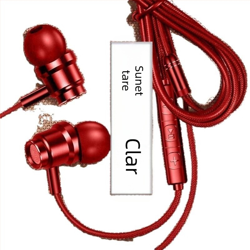 Căști Lavalier cu fir pentru urechi, cu interfață circulară și microfon încorporat – Compatibile cu Xiaomi și Huawei