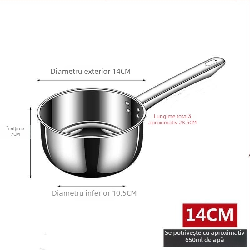 Lingură de apă din oțel inoxidabil 304, alimentară, cu mâner lung, pentru bucătărie