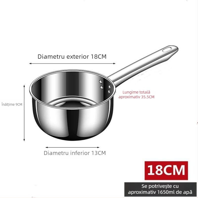 Lingură de apă din oțel inoxidabil 304, alimentară, cu mâner lung, pentru bucătărie