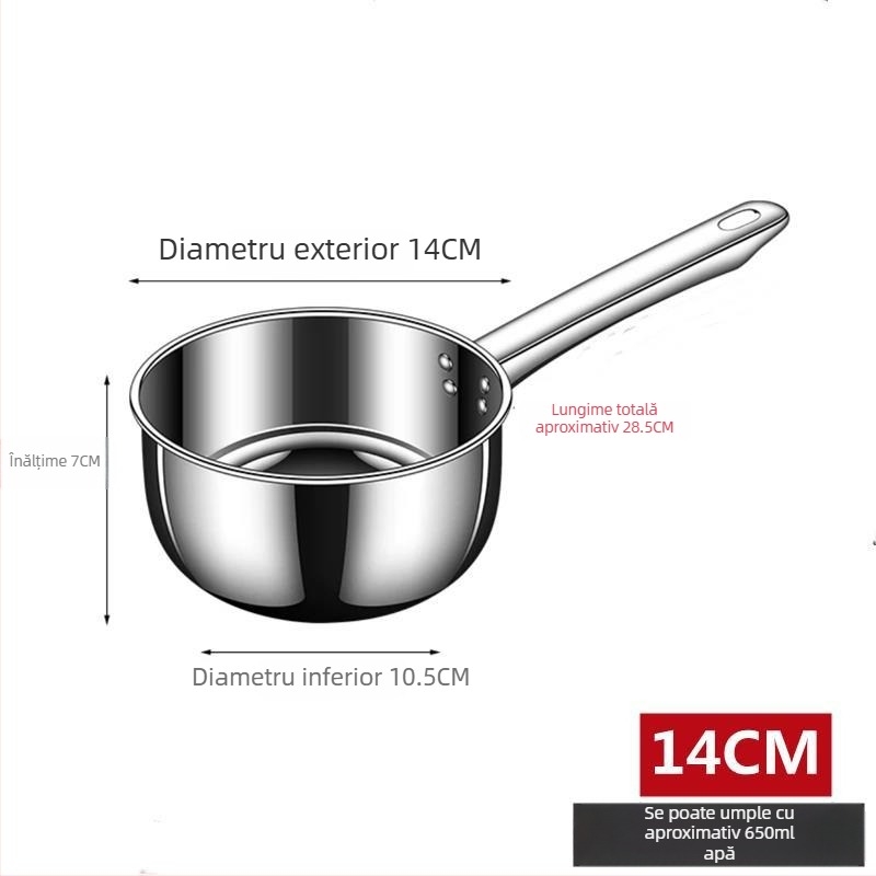 Lingură de apă din oțel inoxidabil 304, alimentară, cu mâner lung, pentru bucătărie