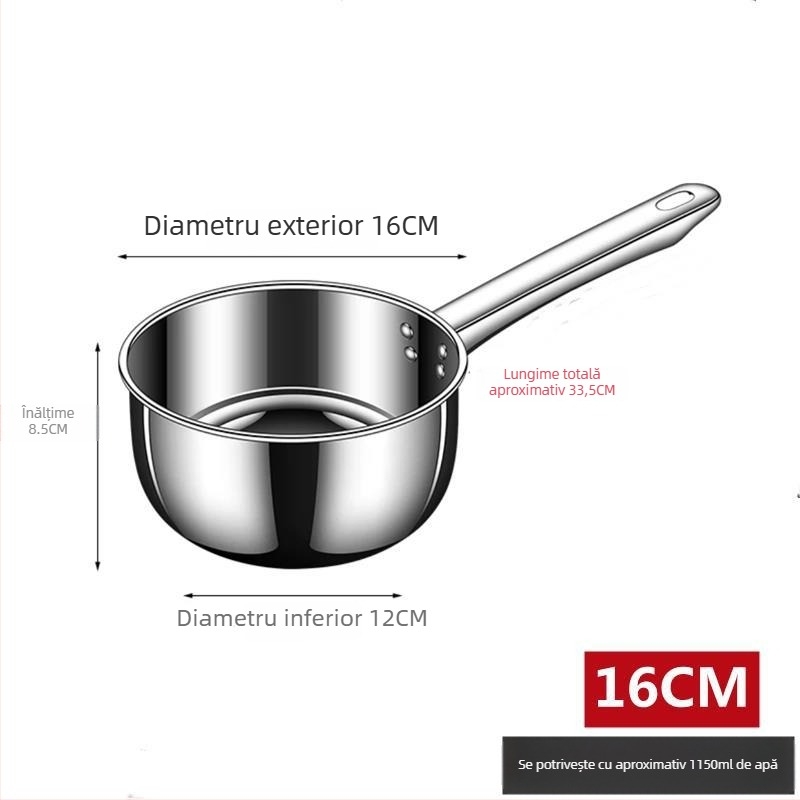 Lingură de apă din oțel inoxidabil 304, alimentară, cu mâner lung, pentru bucătărie