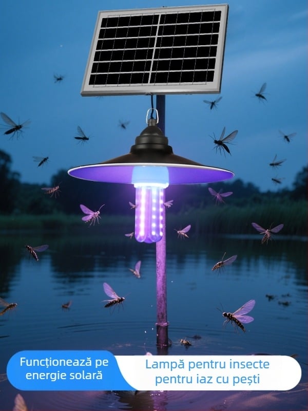 Lampă lipicioasă pentru țânțari, exterior, acoperire 10 m², funcționare electrică manuală, fără baterie