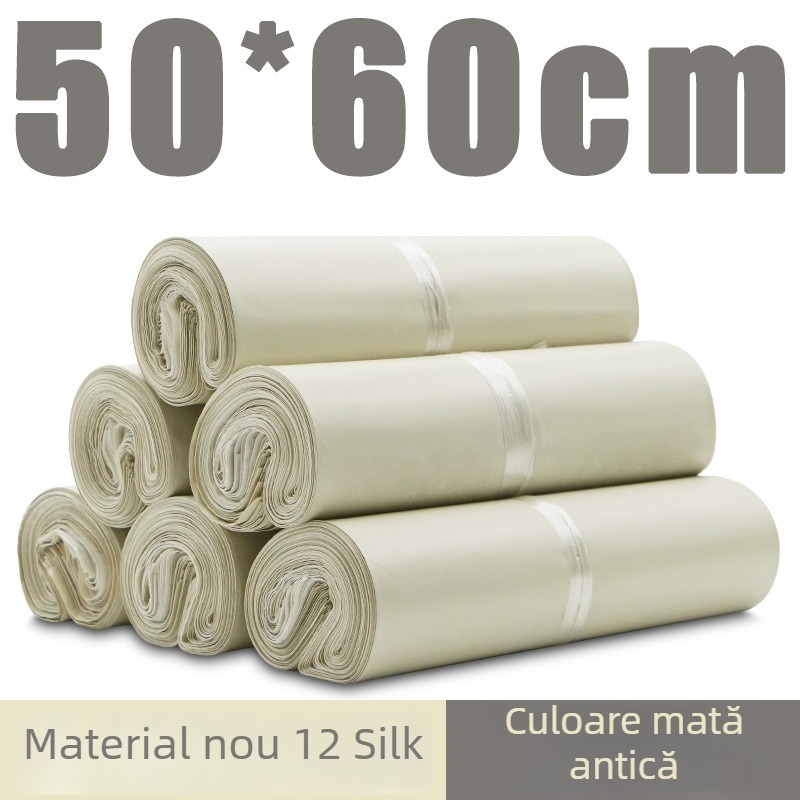 Saci expres îngroșați, cu imprimare în engleză, cu logo, impermeabili, ambalaj PE pentru haine