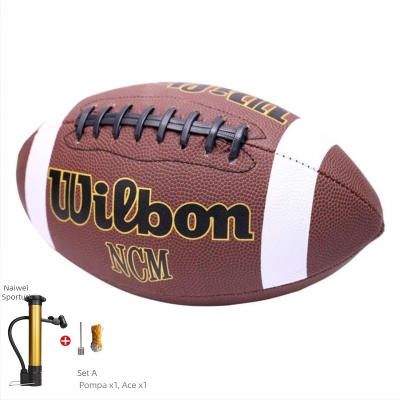 Standard de antrenament pentru fotbal american nr. 9 – Material PP rezistent la uzură, cusut de mașină, fără logo, Echipament rugby