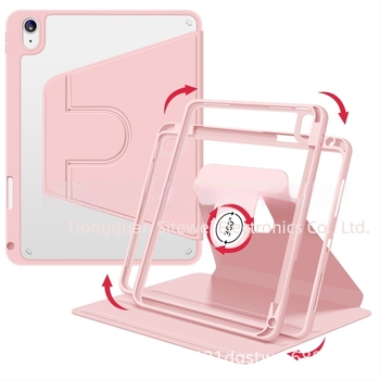  husă de protecție pentru iPad Pro cu rotație 360°, suport integrat, material PC, funcție de somn, rezistentă la șocuri, uzură, căderi, finisaj prin presare termică