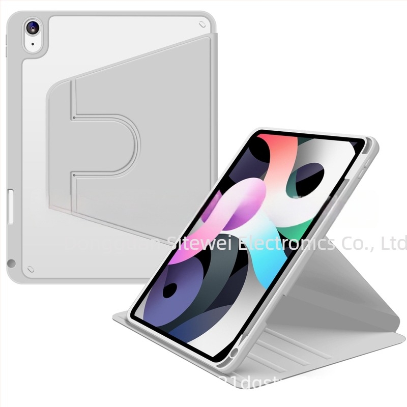  husă de protecție pentru iPad Pro cu rotație 360°, suport integrat, material PC, funcție de somn, rezistentă la șocuri, uzură, căderi, finisaj prin presare termică