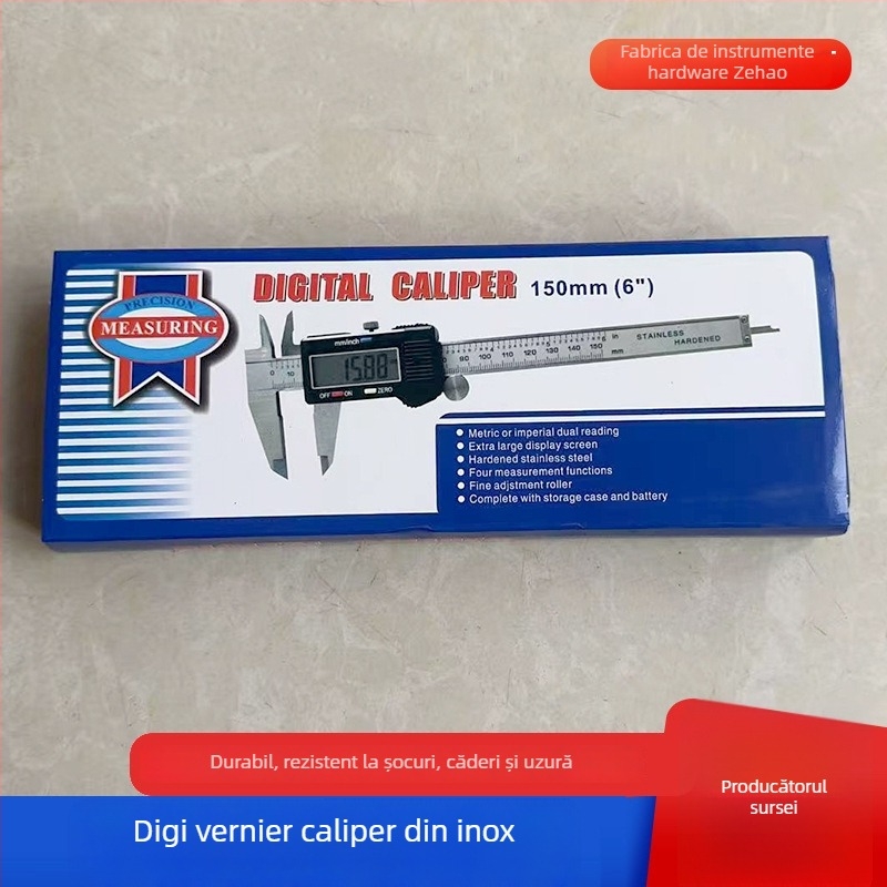 Caliper Vernier Digital cu afișaj LCD, Precizie înaltă, Design compact, pentru măsurarea brățărilor
