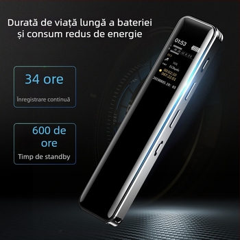 Înregistrator vocal profesional G1 cu reducere a zgomotului – înregistrare WAV, 24h capacitate, microfon dual, USB 2.0, carcasă metalică