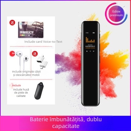 Înregistrator vocal profesional G1 cu reducere a zgomotului – înregistrare WAV, 24h capacitate, microfon dual, USB 2.0, carcasă metalică