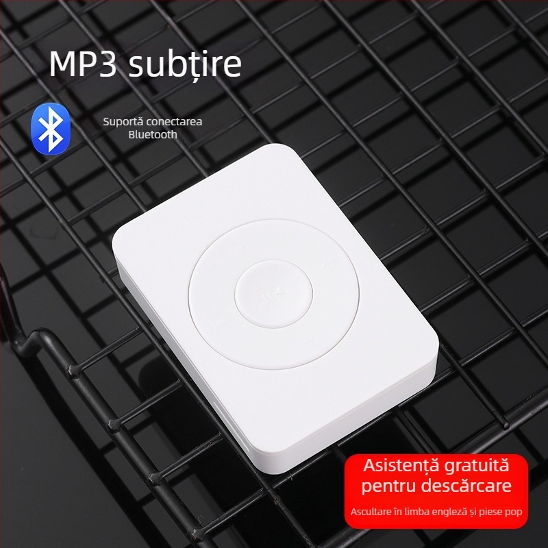 MP3 player pentru sport și alergare cu difuzor extern – Model U302, baterie 150 mAh, redare de 8 ore, fără ecran