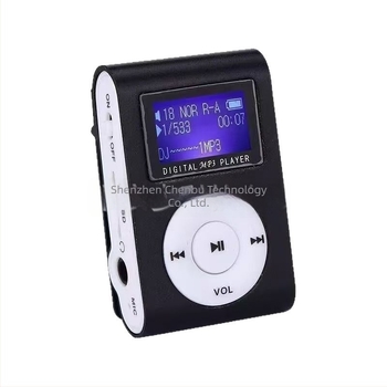 Player muzical portabil pentru studenți, cu clips pentru alergare, suport card TF, MP3 cu ecran de 1,1 inch
