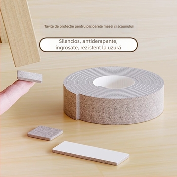 Huse pentru picioarele scaunelor și suporturi pentru picioarele mesei – rezistente la uzură, antiderapante, dreptunghiulare, stil modern minimalist, poliester