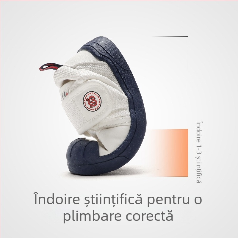 Pantofi de copii din pânză cu Velcro, talpă din cauciuc antiderapant pentru interior, partea superioară din pânză, branț EVA, căptușeală din bumbac, respirabili, broderie casual