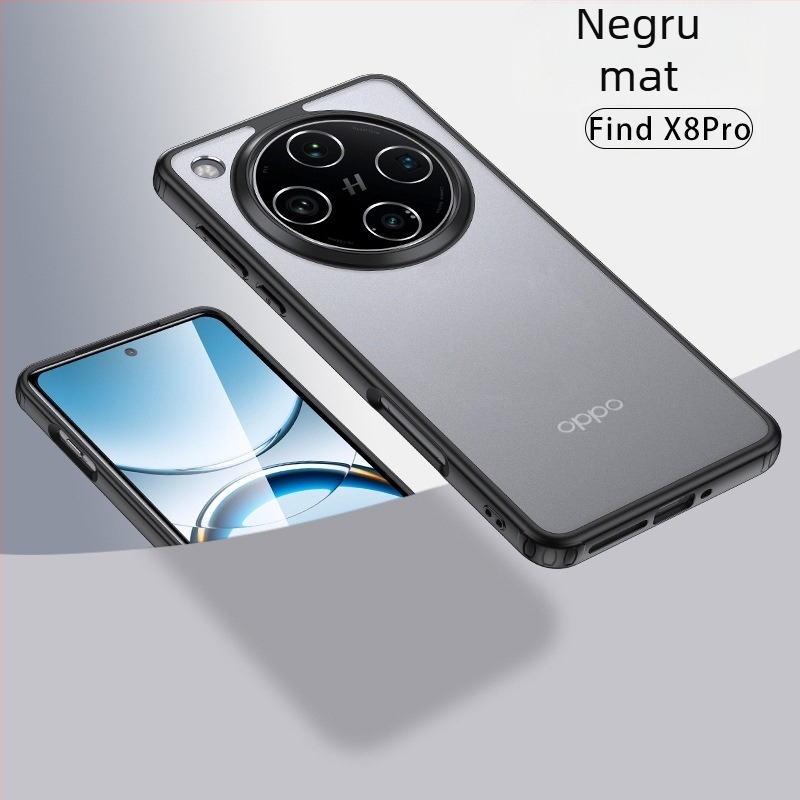 OPPO Find X8 Ultra / X8s+ husă transparentă magnetică mată pentru telefon — Material German Bayern; aderență magnetică; protecție la șoc; disipare căldură; antiamprentare