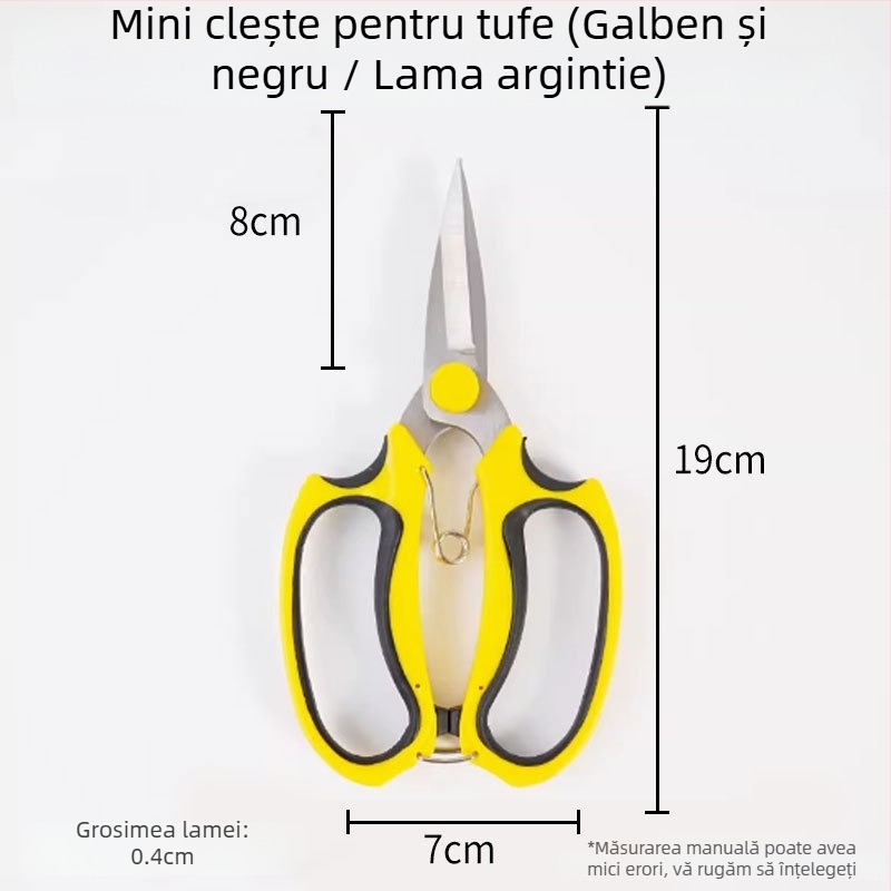Foarfece de grădină din oțel inoxidabil, pentru uz casnic, tăierea florilor și a crengilor