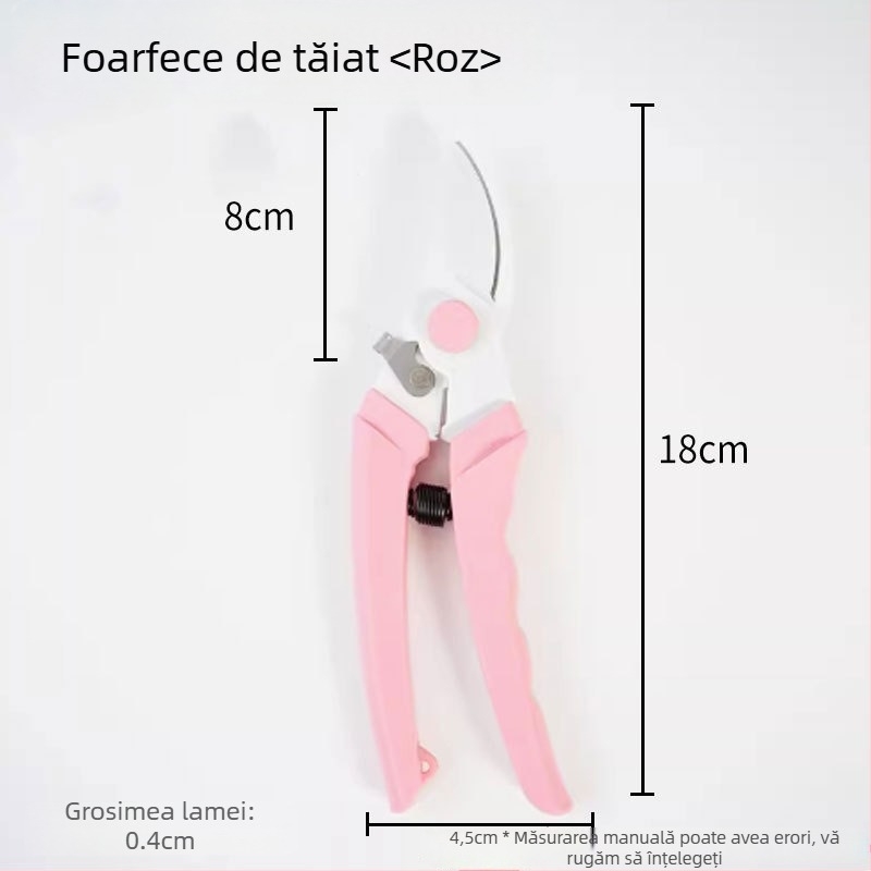 Foarfece de grădină din oțel inoxidabil, pentru uz casnic, tăierea florilor și a crengilor
