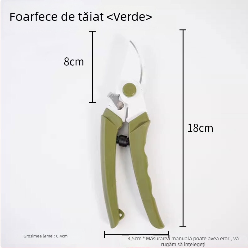 Foarfece de grădină din oțel inoxidabil, pentru uz casnic, tăierea florilor și a crengilor