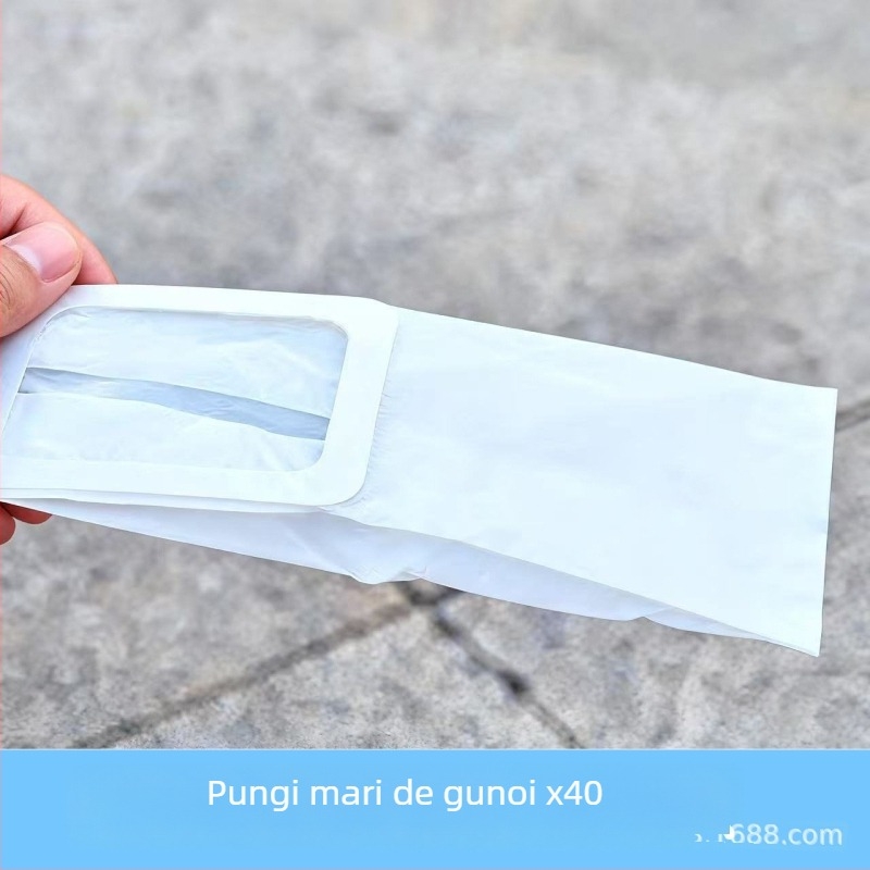 Unealtă de adunare a fecalelor de câine pentru exterior, clips pentru pungă, plastic, gură plată, grosime normală