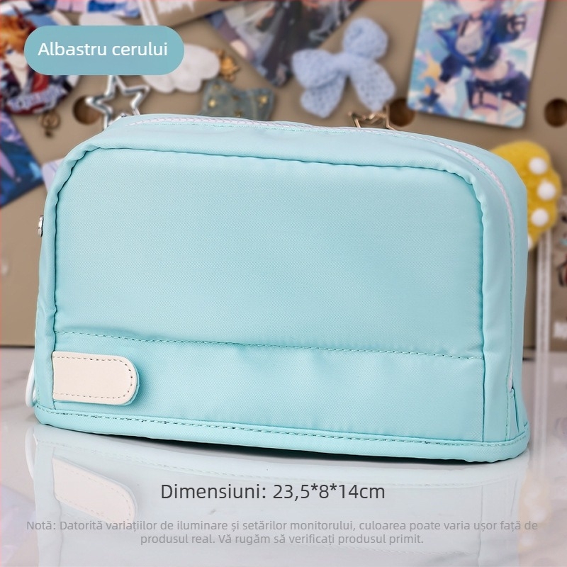 Penar pentru creioane – stil japonez, pliabil, capacitate mare, depozitare pe mai multe straturi (Nailon Bh01, Brand: Other, Stil: Casual)